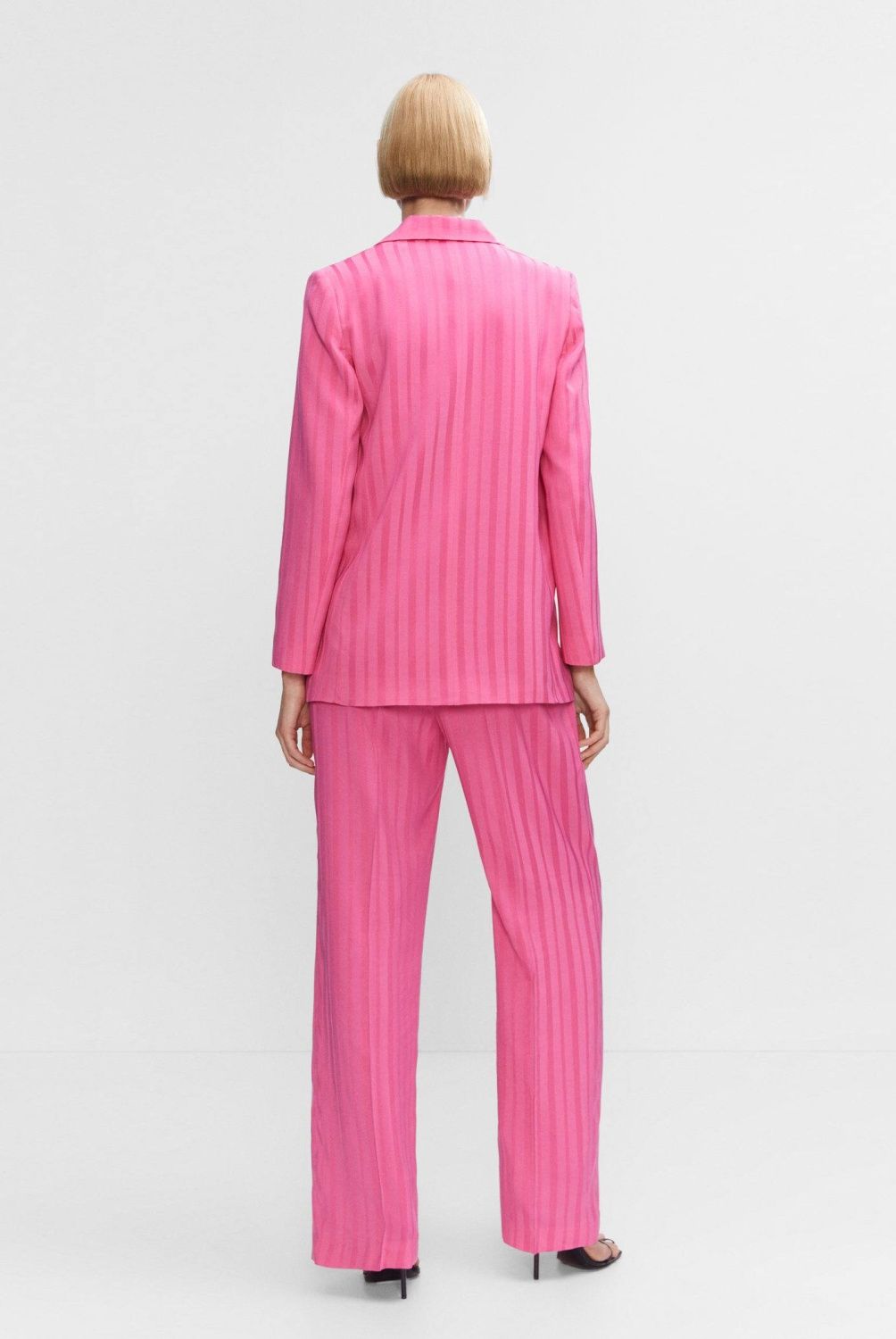 MANGO - Blazer Traje Rayas Mujer Mango