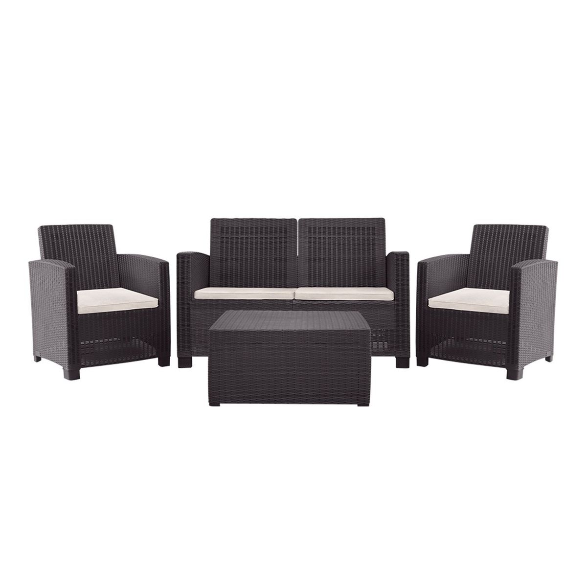 EL BARCO - Juego De Terraza Alamo 4 Personas El Barco