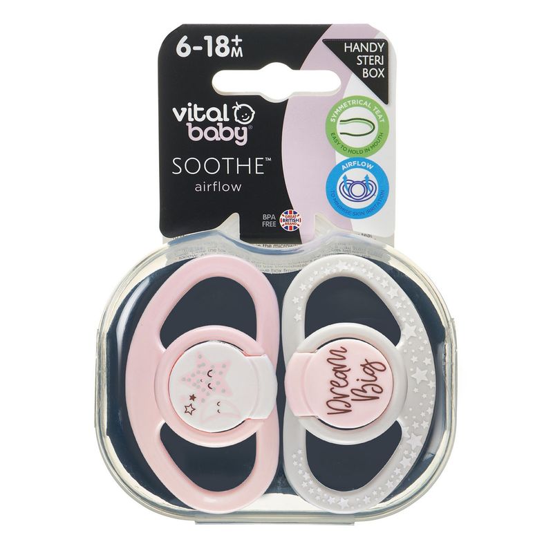 VITALBABY - Pack 2 Chupetes Dream Big 6 18 Vitalbaby