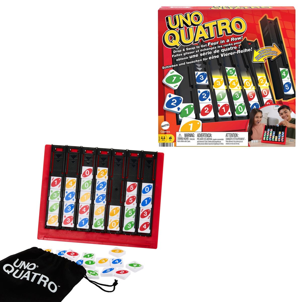 MATTEL - Juego de Mesa Uno Quatro