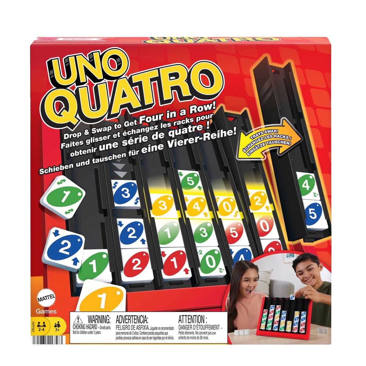 MATTEL - Juego de Mesa Uno Quatro