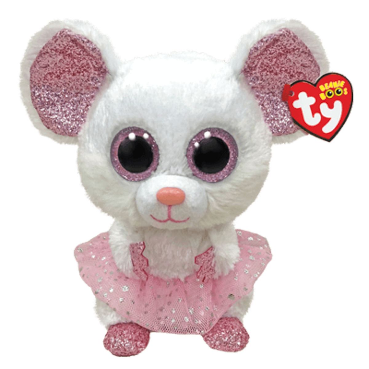 TY - Peluche Nina Mouse Ballerina White Ty