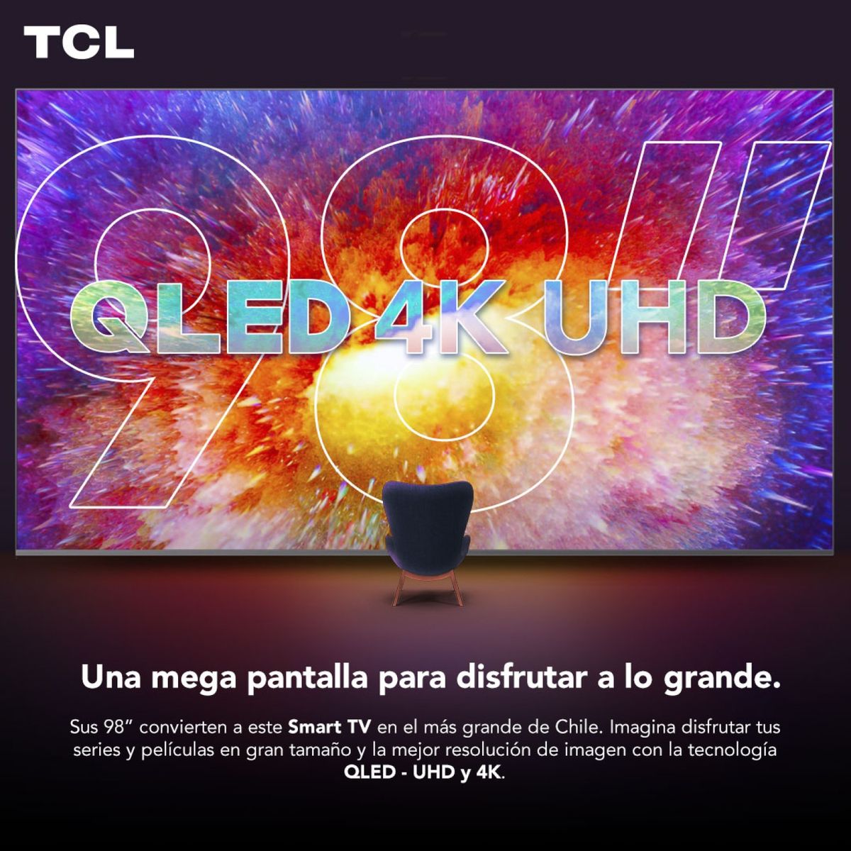 TCL - QLED Smart TV 98" TCL-98C735 4K Ultra HD Android TCL