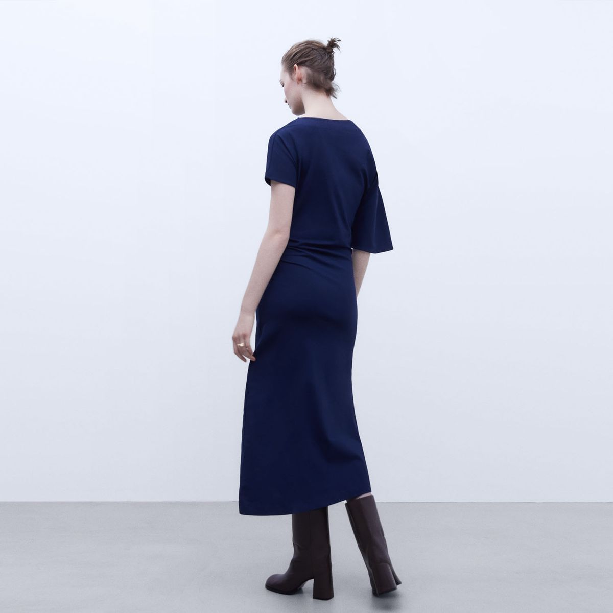 ADOLFO DOMINGUEZ - Vestido Asimetrico Algodón Mujer Adolfo Dominguez