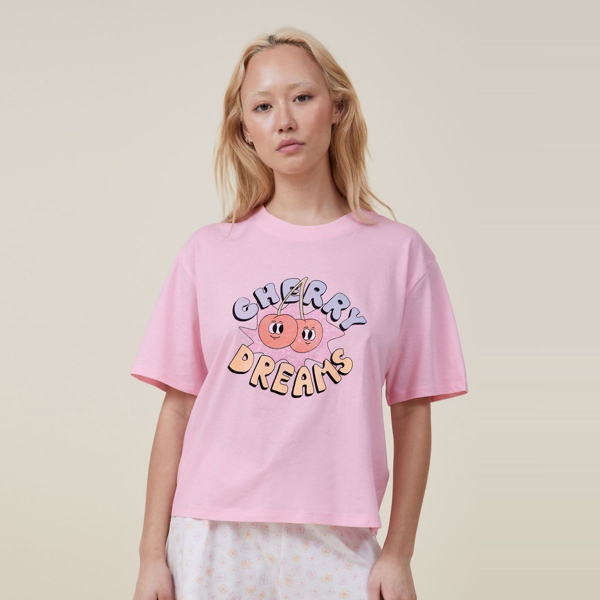 COTTON ON - Polera de Pijama Bed Tee Mujer Cotton On