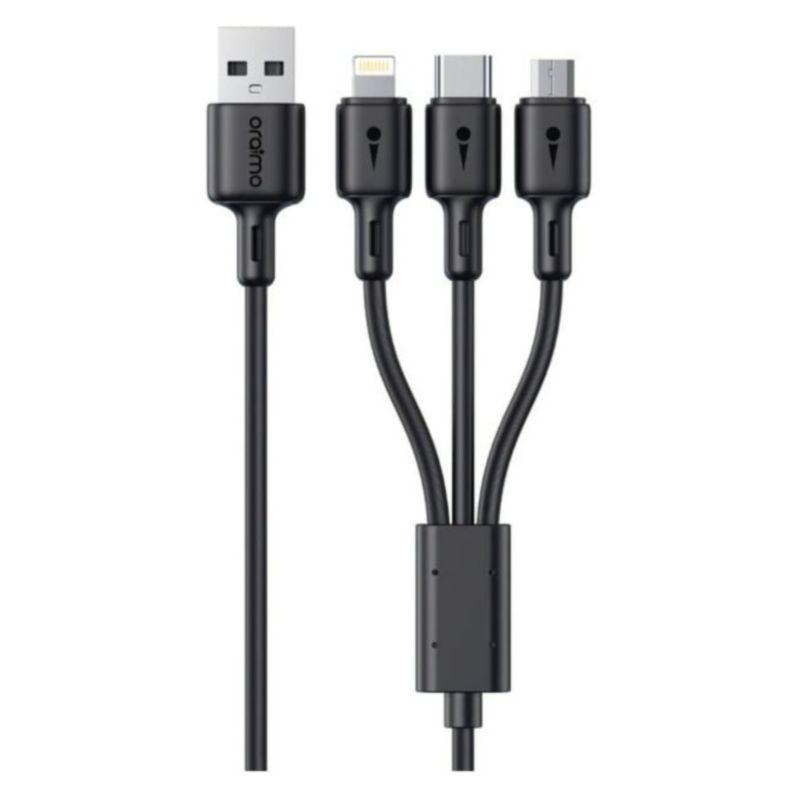 ORAIMO - Cable Duraline 3 En 1 C Lightning Micro Usb 1.2M Oraimo