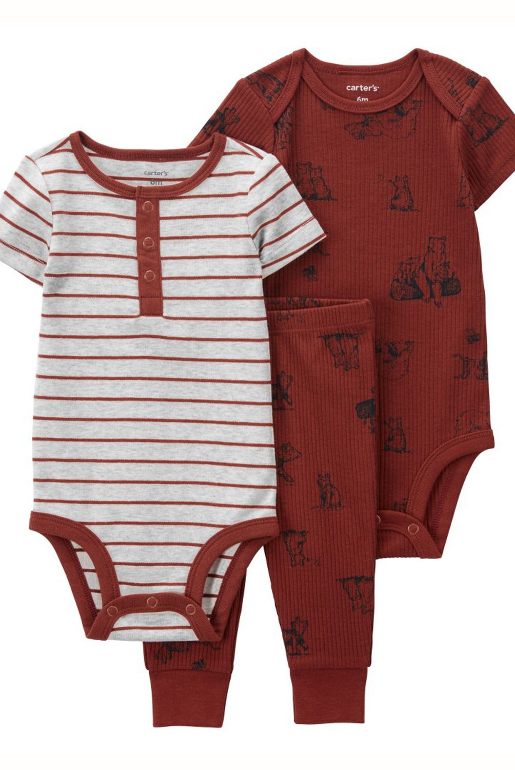 CARTER'S - Conjunto 3 Piezas Pantalon Y Dos Body Bebé Niño Carter's