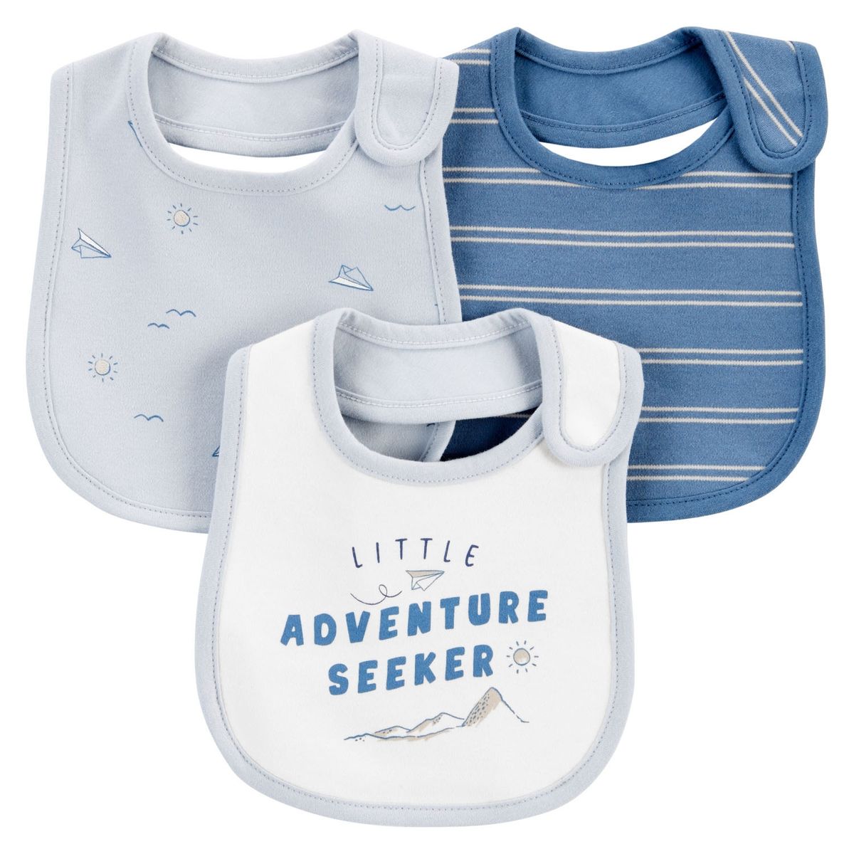 CARTER'S - Babero Bandana Pack 3 Unidades Bebé Niño Little Planet by Carter's