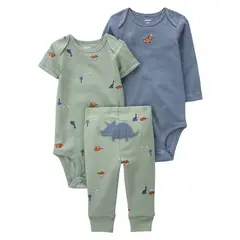 CARTER'S - Conjunto 3 Piezas Pantalon y Dos Body Bebé Niño