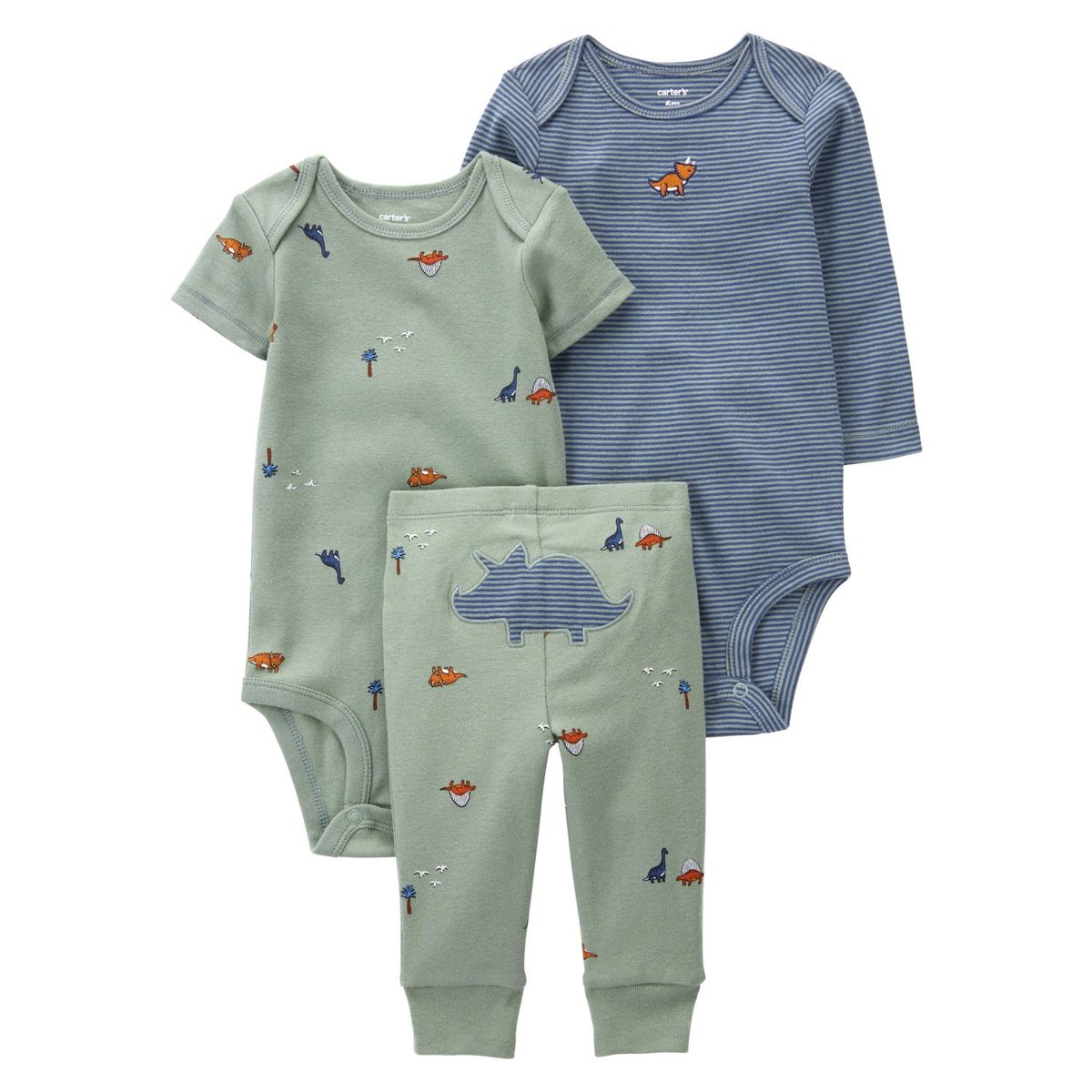 CARTER'S - Conjunto 3 Piezas Pantalon y Dos Body Bebé Niño Carter's