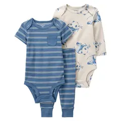 CARTER'S - Conjunto 3 Piezas Pantalón Y 2 Bodies Bebe Niño
