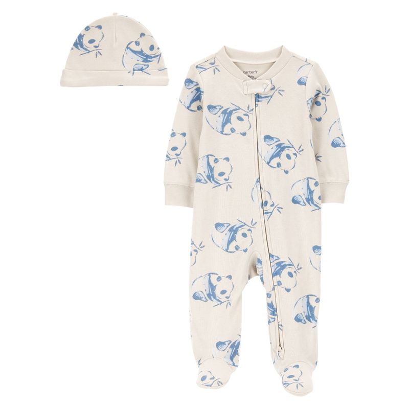 CARTER'S - Conjunto 2 Piezas Pijama Y Gorro Bebé Niño Little Planet By Carter's