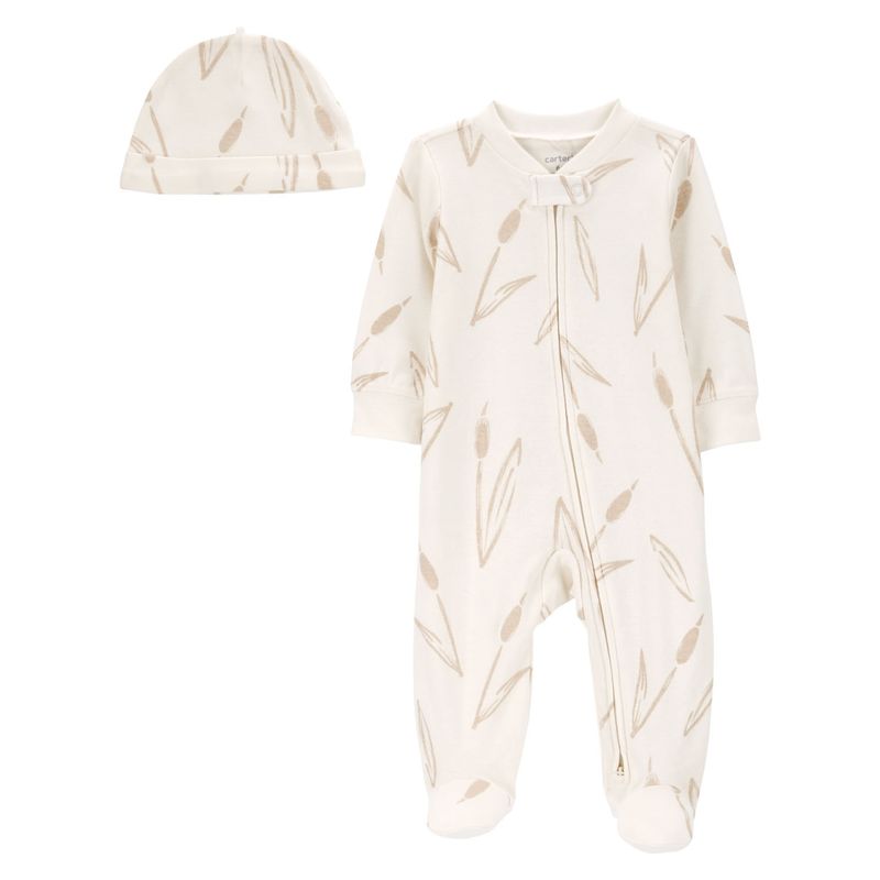 CARTER'S - Conjunto 2 Piezas Pijama Y Gorro Unisex Bebé Little Planet By Carter's