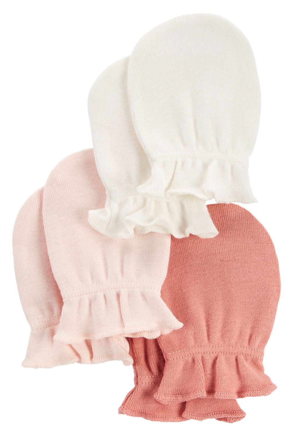 CARTER'S - Guantes de Algodón Pack de 3 Pares Bebé Niña Little Planet by Carter's