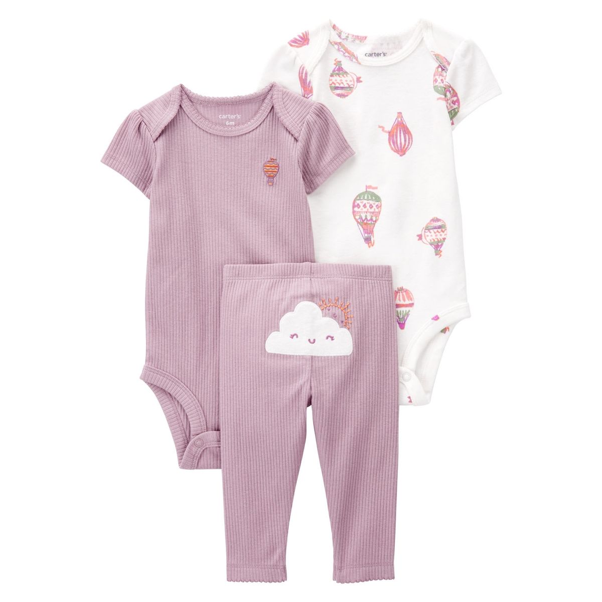 CARTER'S - Conjunto 3 Piezas Calza Y 2 Bodies Bebe Niña Carter's