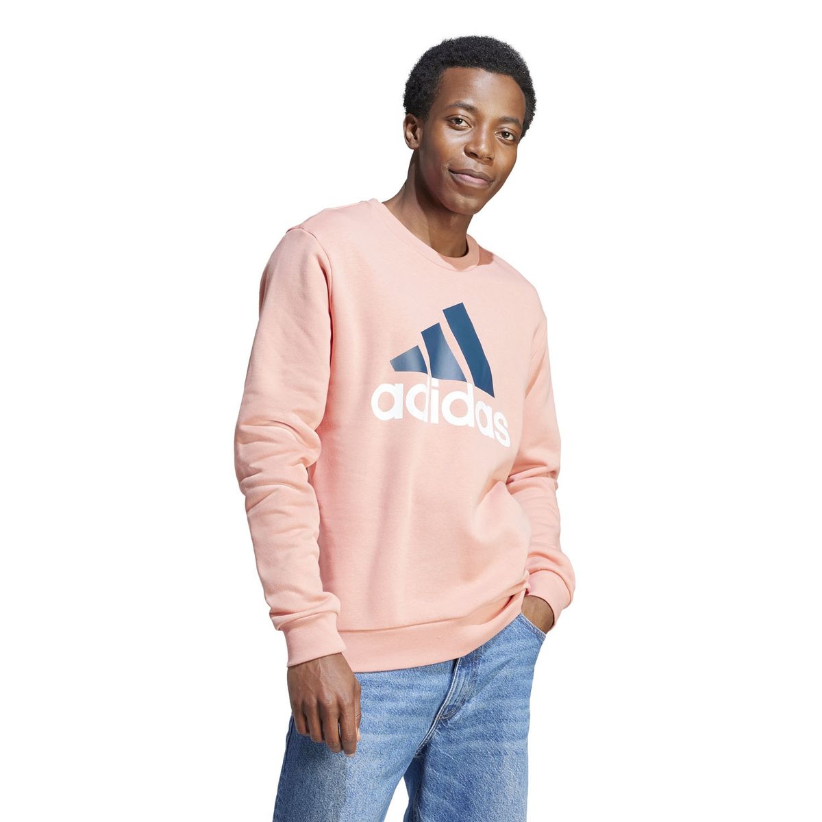 ADIDAS - Polerón Deportivo Cuello Redondo Hombre Adidas