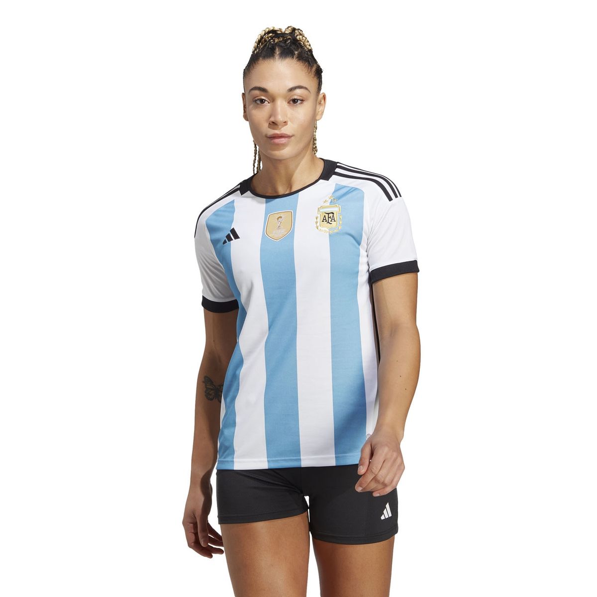 ADIDAS - Camiseta De Futbol Local Argentina Campeon Mujer Adidas