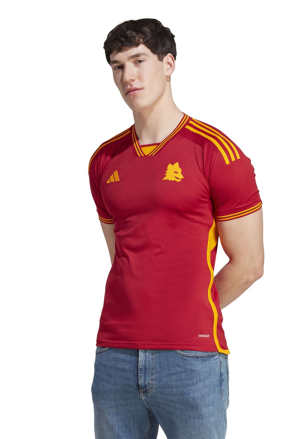 ADIDAS - Adidas Camiseta De Futbol Local Roma Hombre