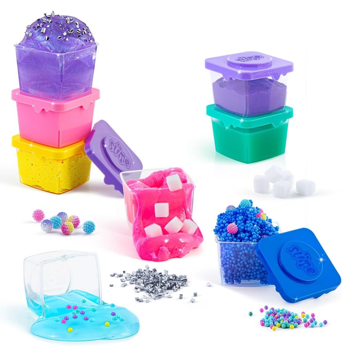 CANAL TOYS - Pack 8 Slimes Con Decoraciones Canal Toys