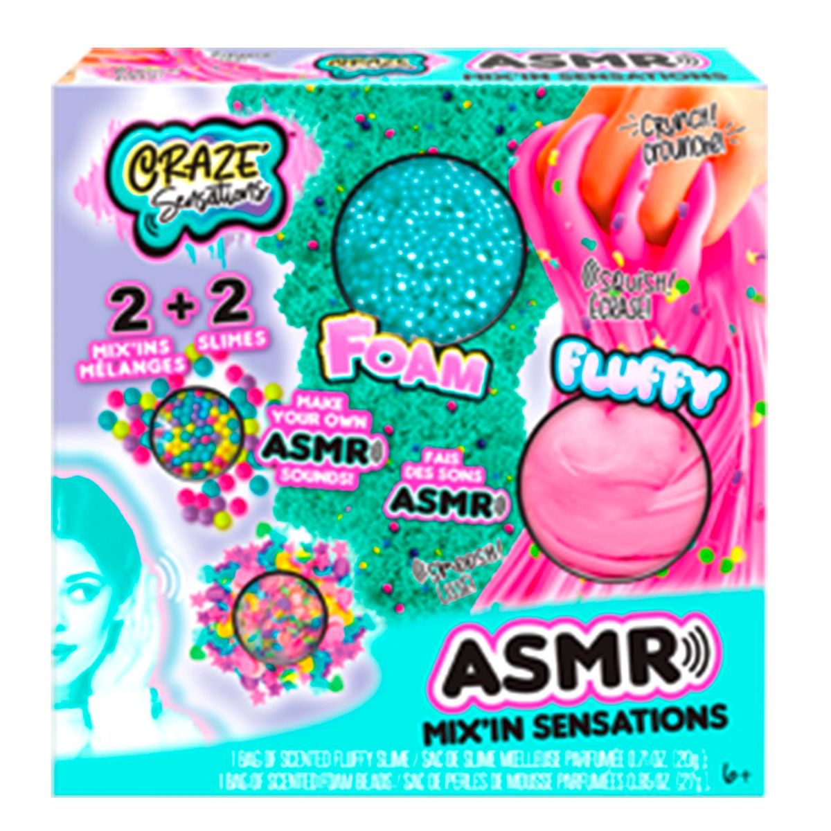 CANAL TOYS - 2 Slimes Con Textura y Decoraciones Canal Toys