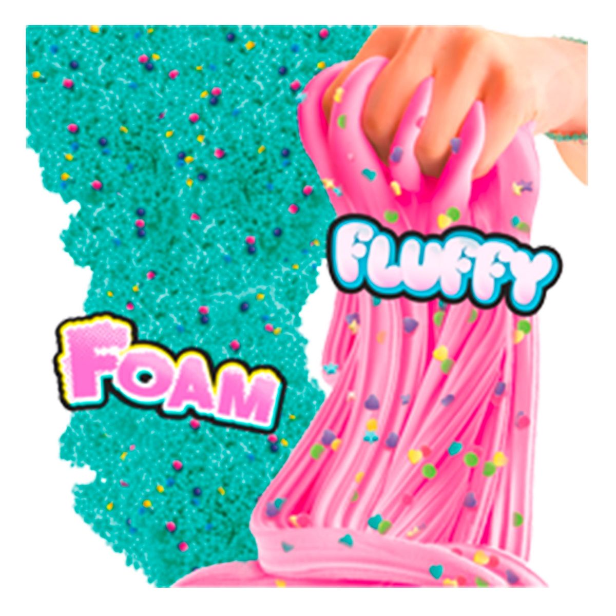 CANAL TOYS - 2 Slimes Con Textura y Decoraciones Canal Toys
