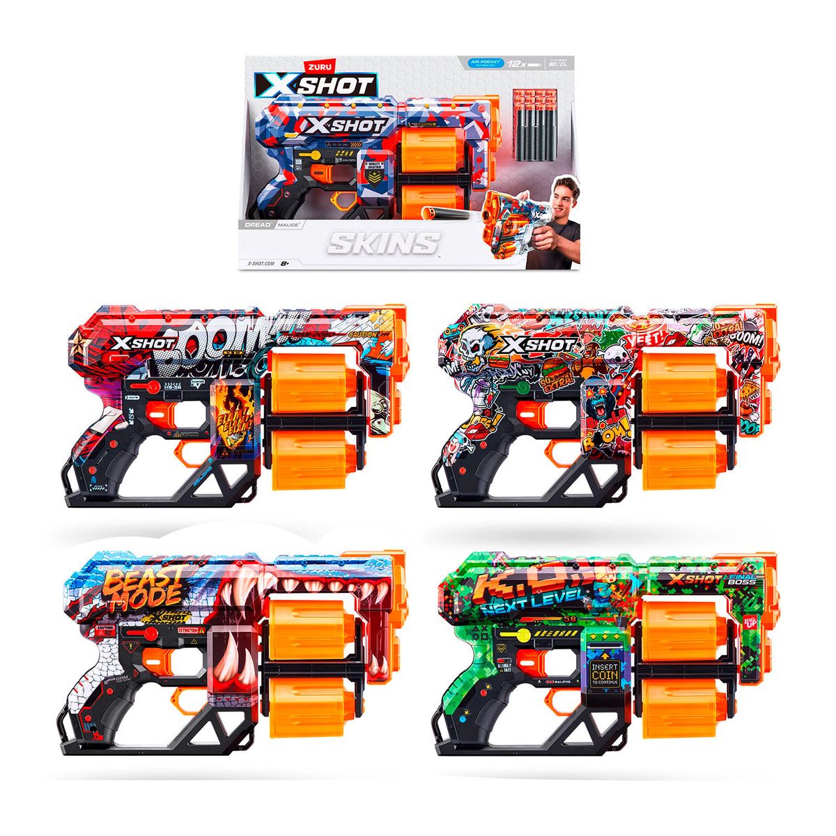 ZURU - Lanza Dardos Dread Skins Zuru