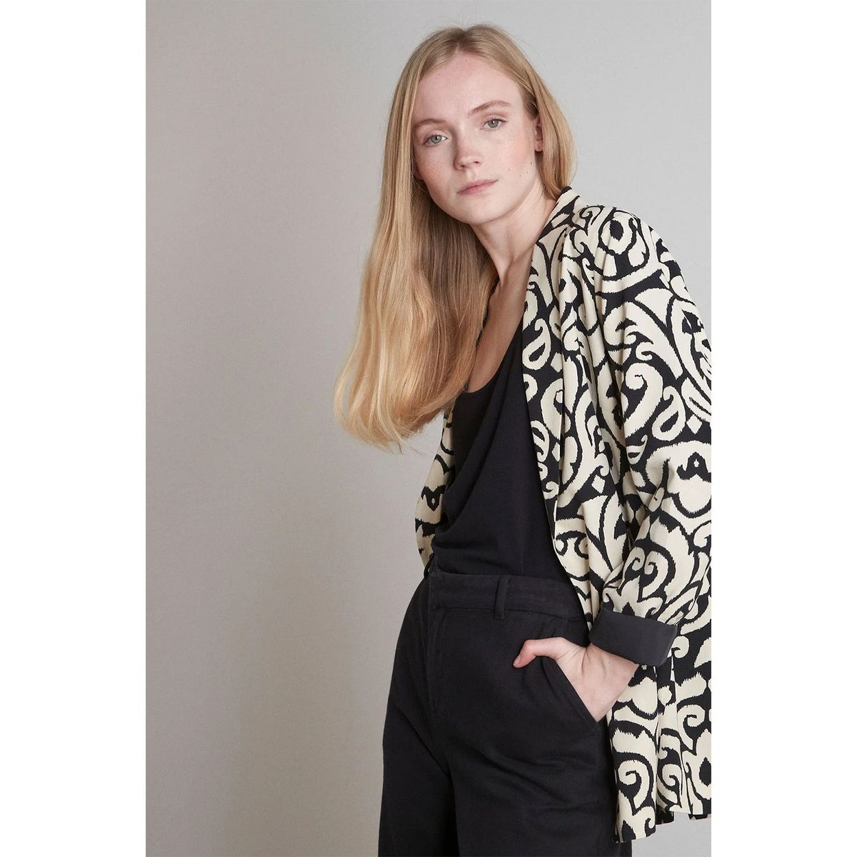 MAISON 123 - Blazer Estampado Mujer 123