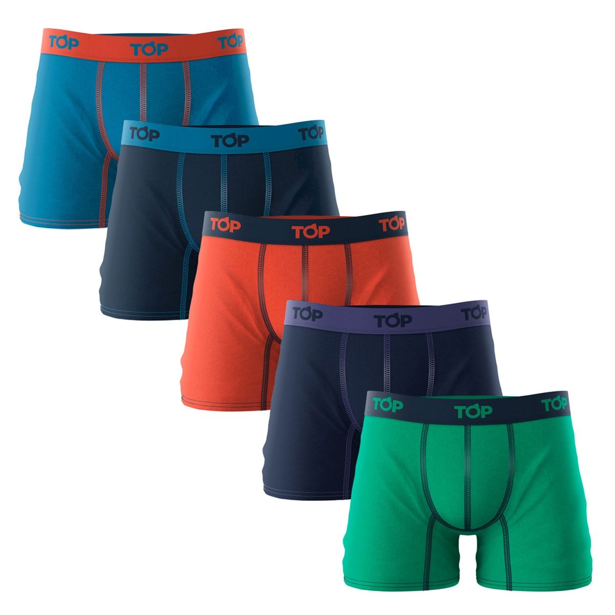 TOP - Pack De 5 Boxer Hombre Algodón Top