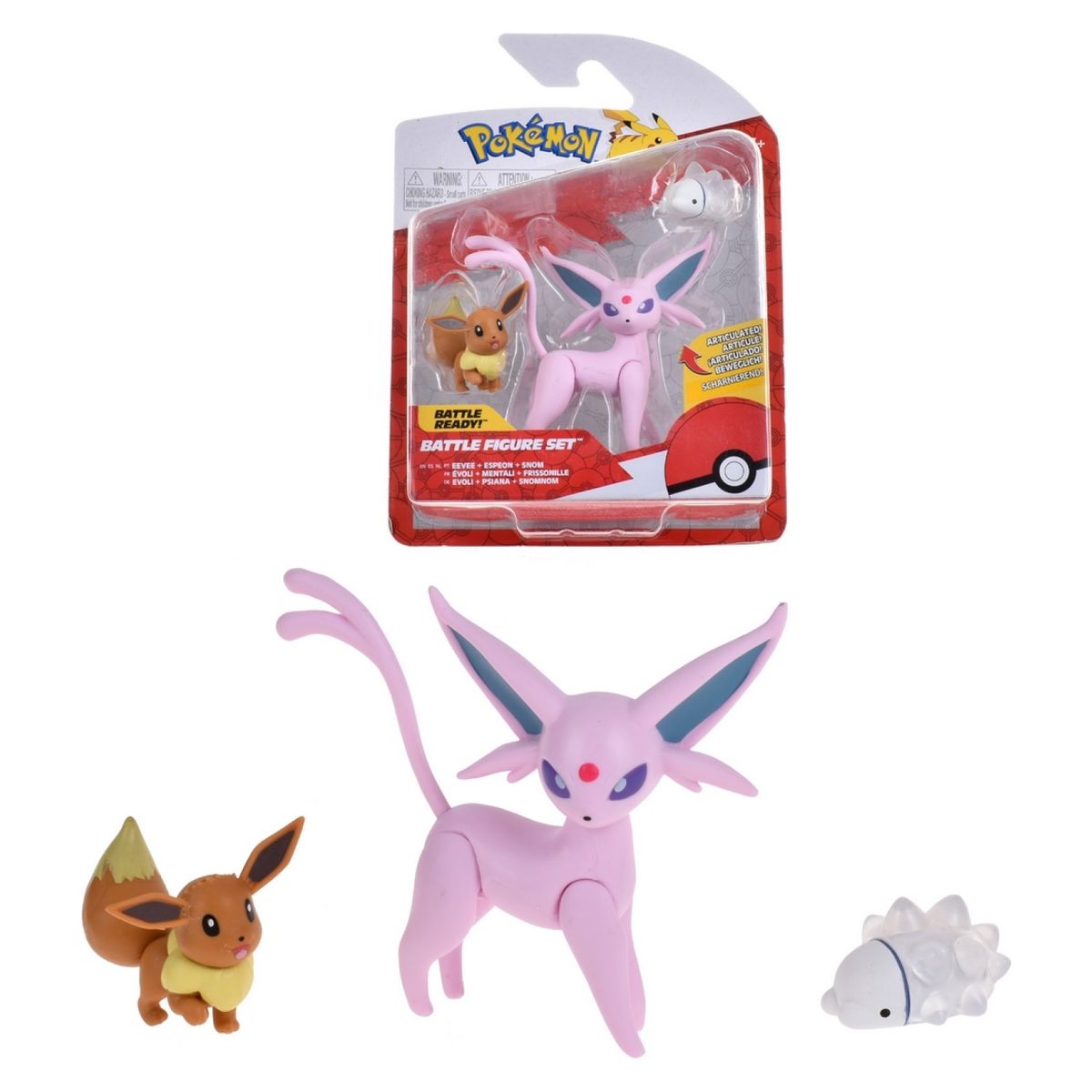 POKEMON - Pokémon Pack Figura Eevee 1 Snom Espeon