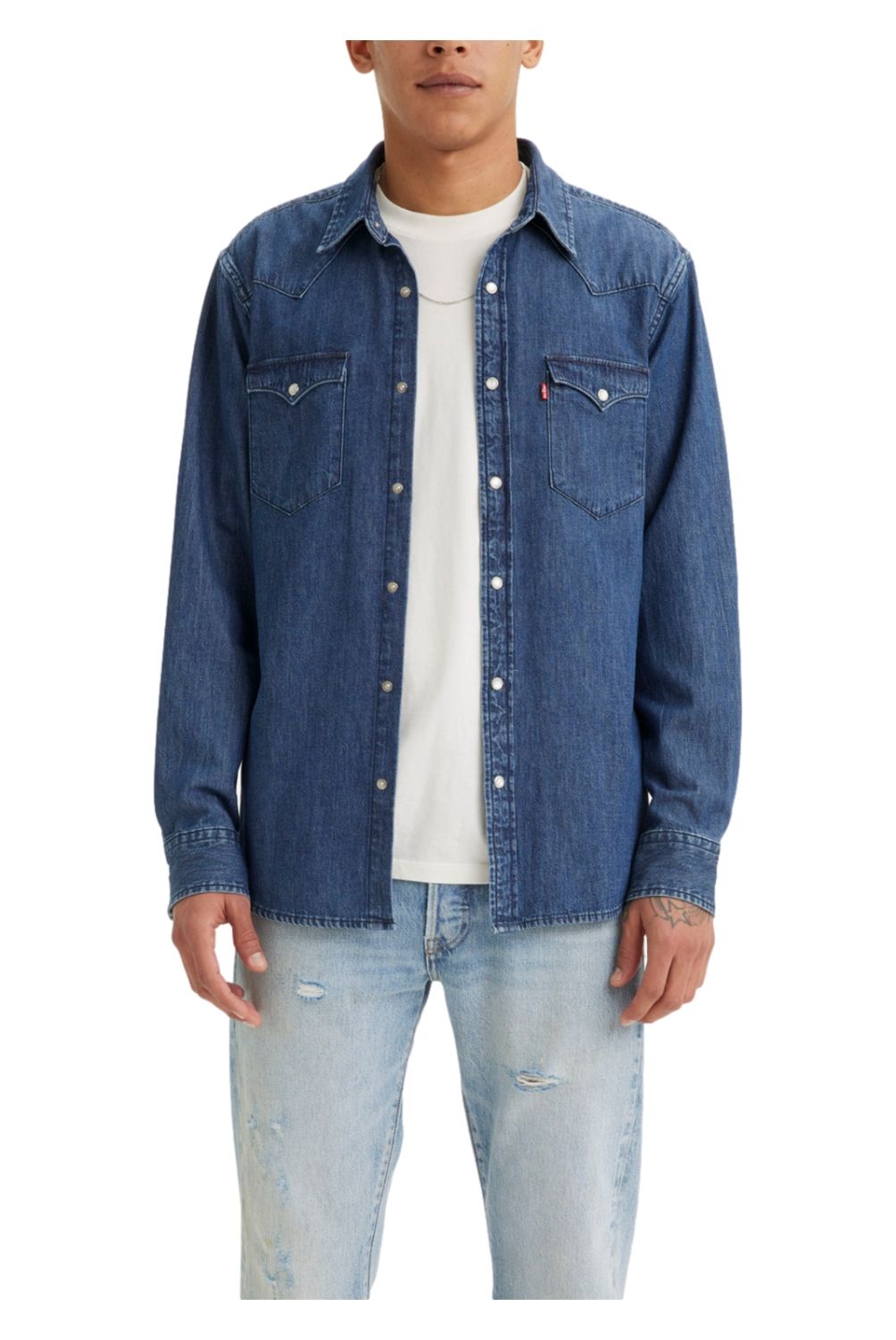 LEVIS - Camisa Denim Manga Larga Algodón Hombre Levis