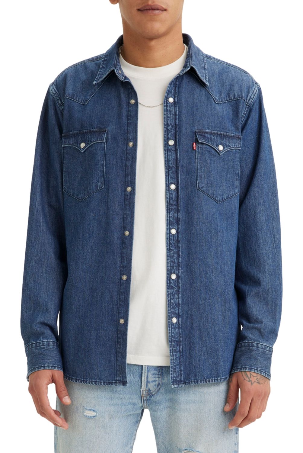 LEVIS - Camisa Denim Manga Larga Algodón Hombre Levis