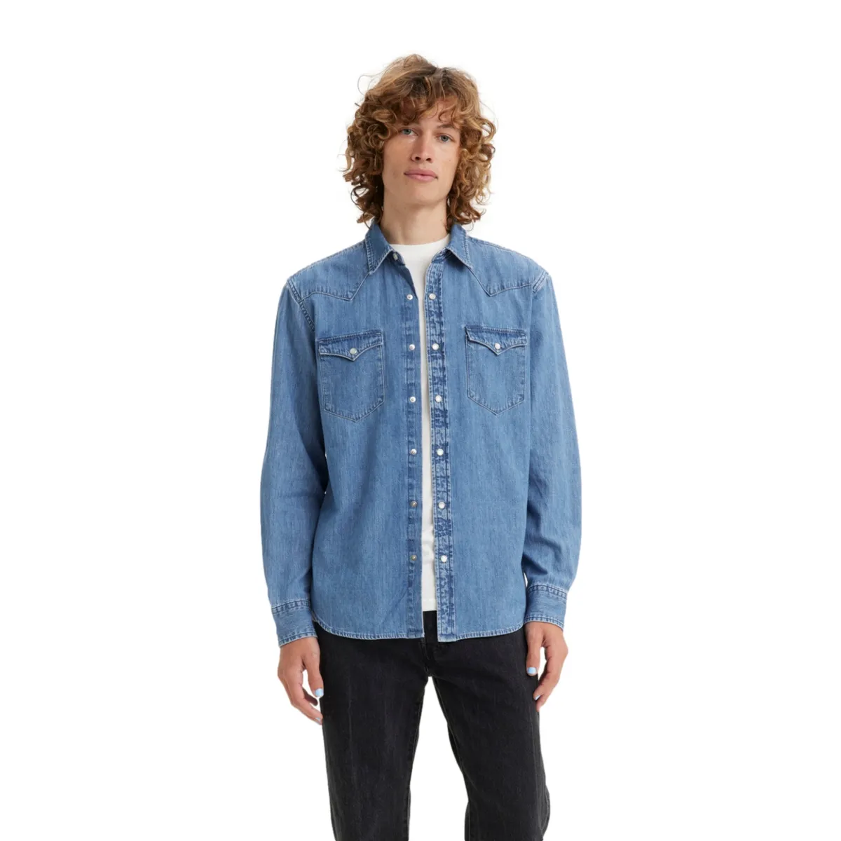 LEVIS - Camisa Denim Manga Larga Algodón Hombre Levis