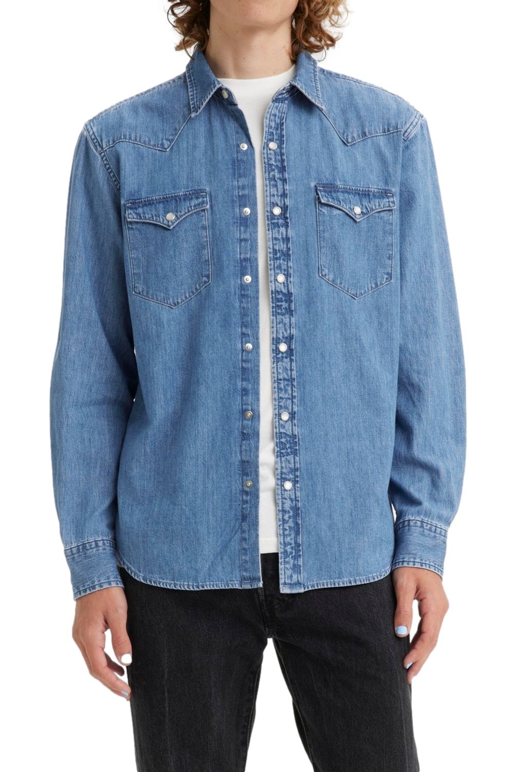 LEVIS - Camisa Denim Manga Larga Algodón Hombre Levis