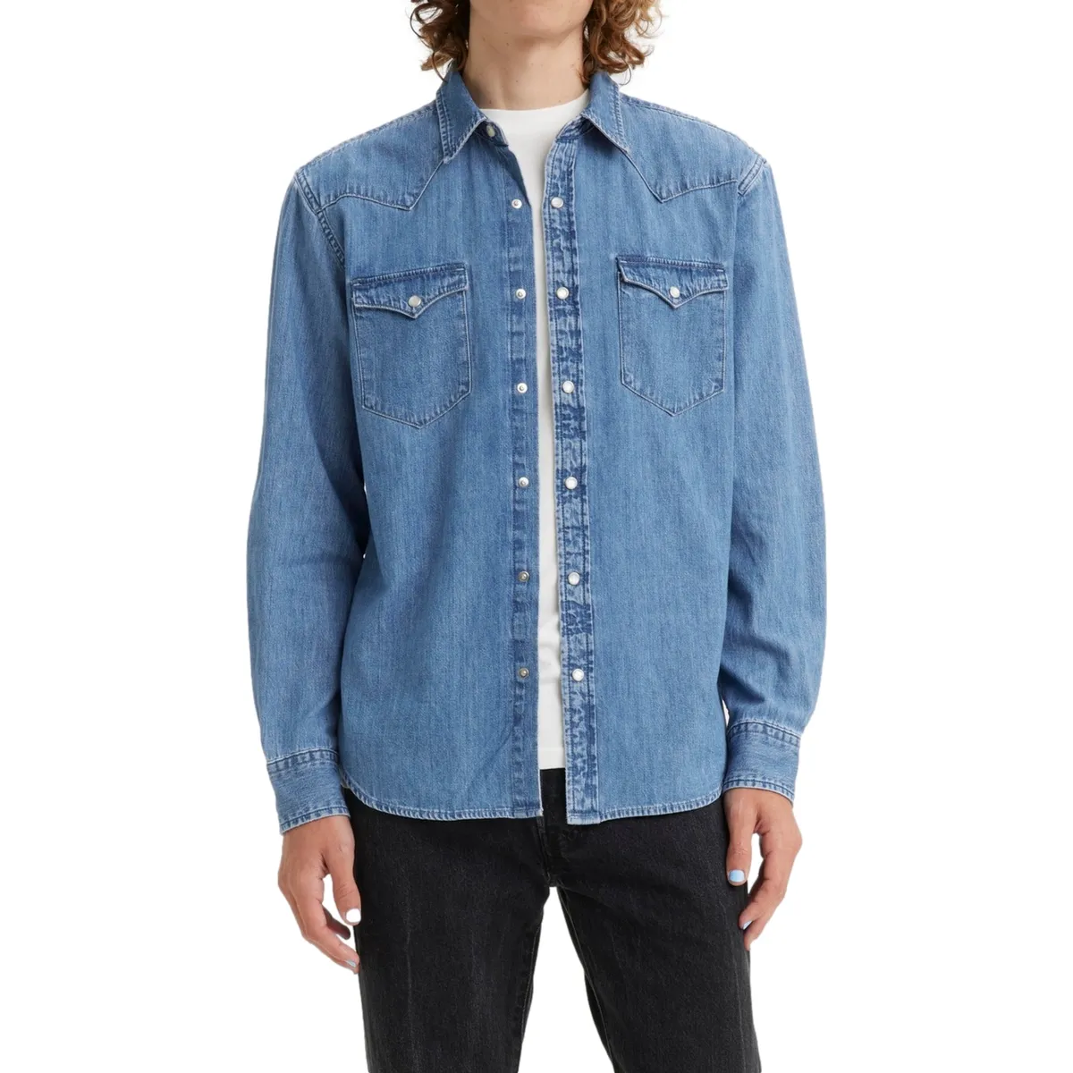 LEVIS - Camisa Denim Manga Larga Algodón Hombre Levis