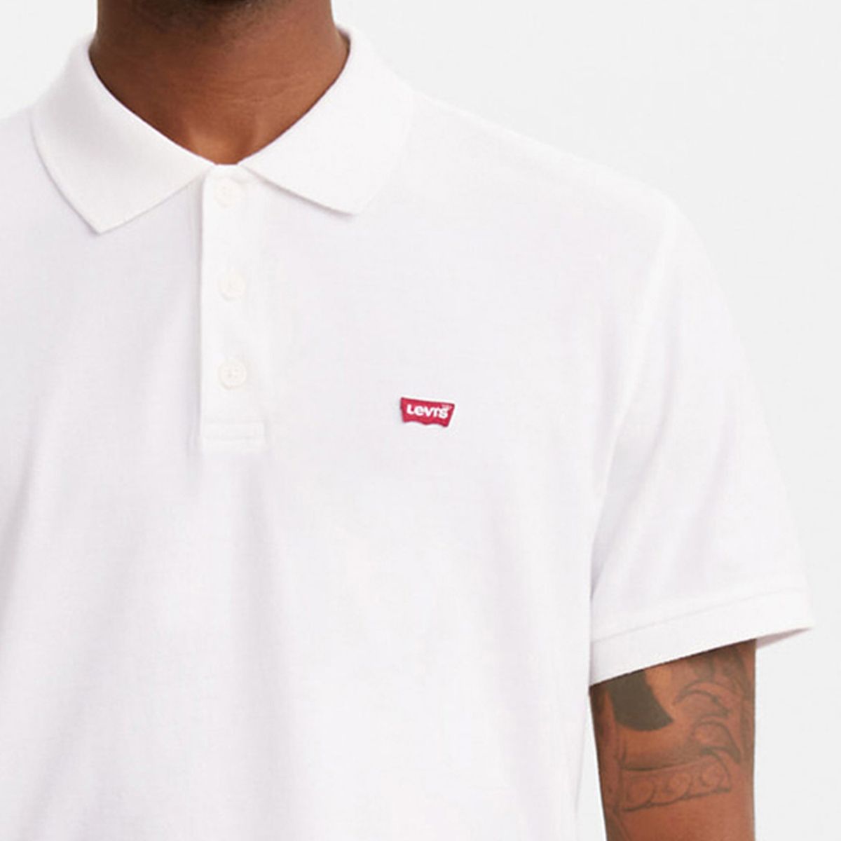 LEVIS - Polera Hombre Manga Corta Blanco Levis