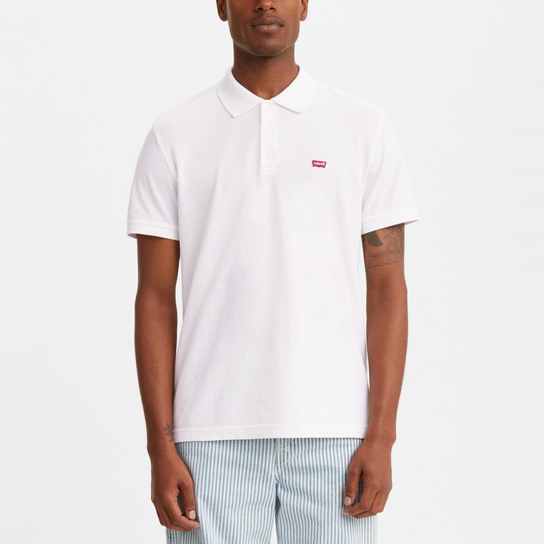 Polera Hombre Manga Corta Blanco