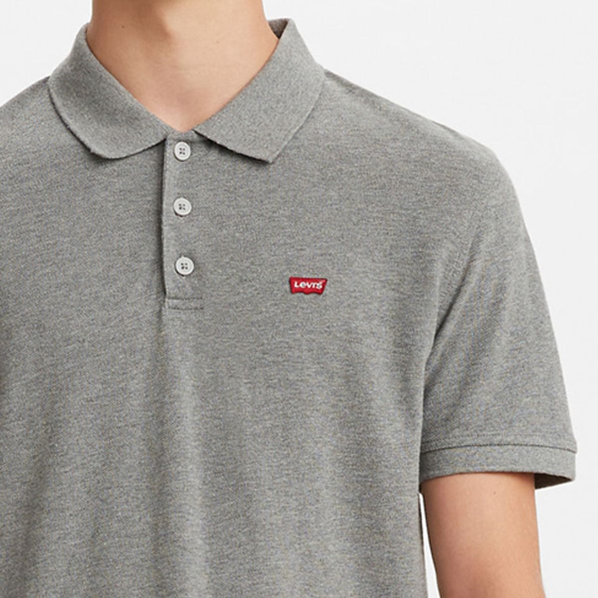 LEVIS - Polera Hombre Manga Corta Gris Levis