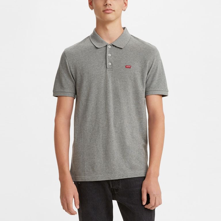 Polera Hombre Manga Corta Gris
