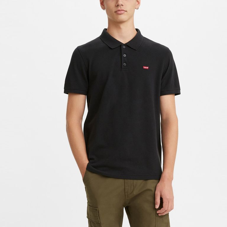 Polera Hombre Manga Corta Negro