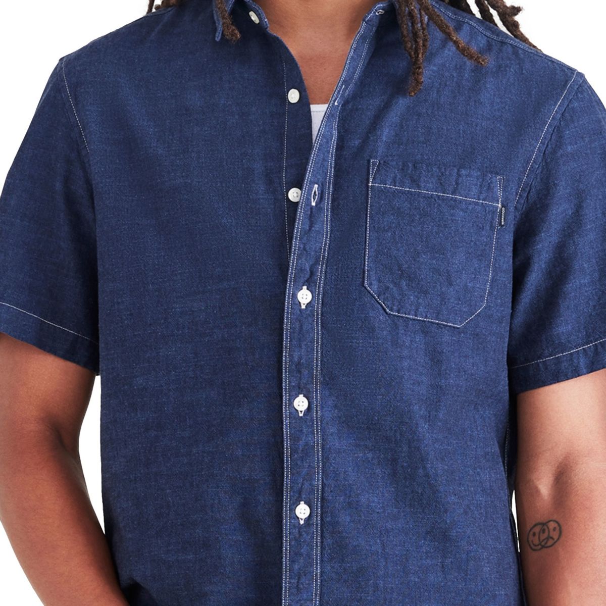 DOCKERS - Camisa Casual Manga Corta Algodón Easy Iron Hombre Dockers