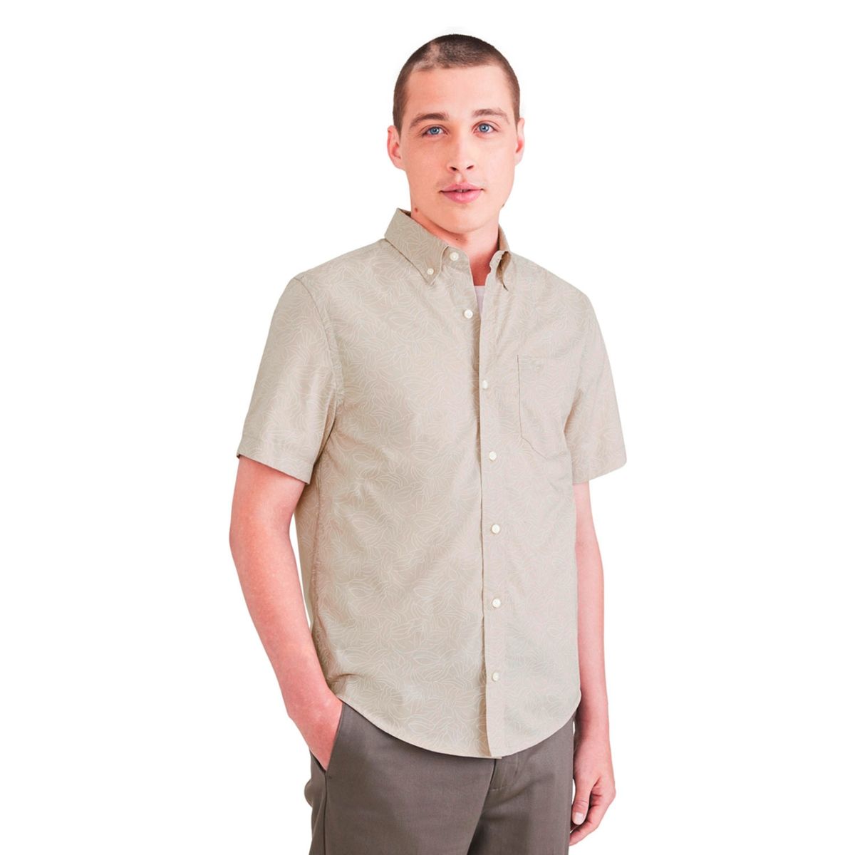 DOCKERS - Camisa Casual Manga Corta Algodón Easy Iron Hombre Dockers