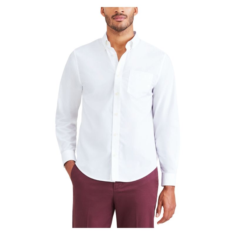 DOCKERS - Camisa Casual Manga Larga Algodón Easy Iron Hombre Dockers