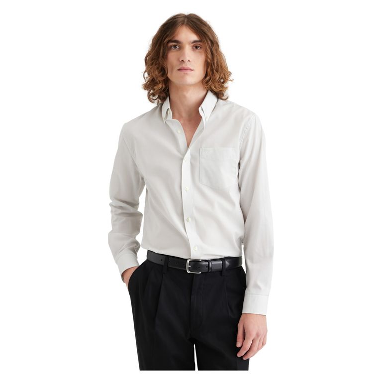 Camisa Casual Manga Larga Algodón Easy Iron Hombre