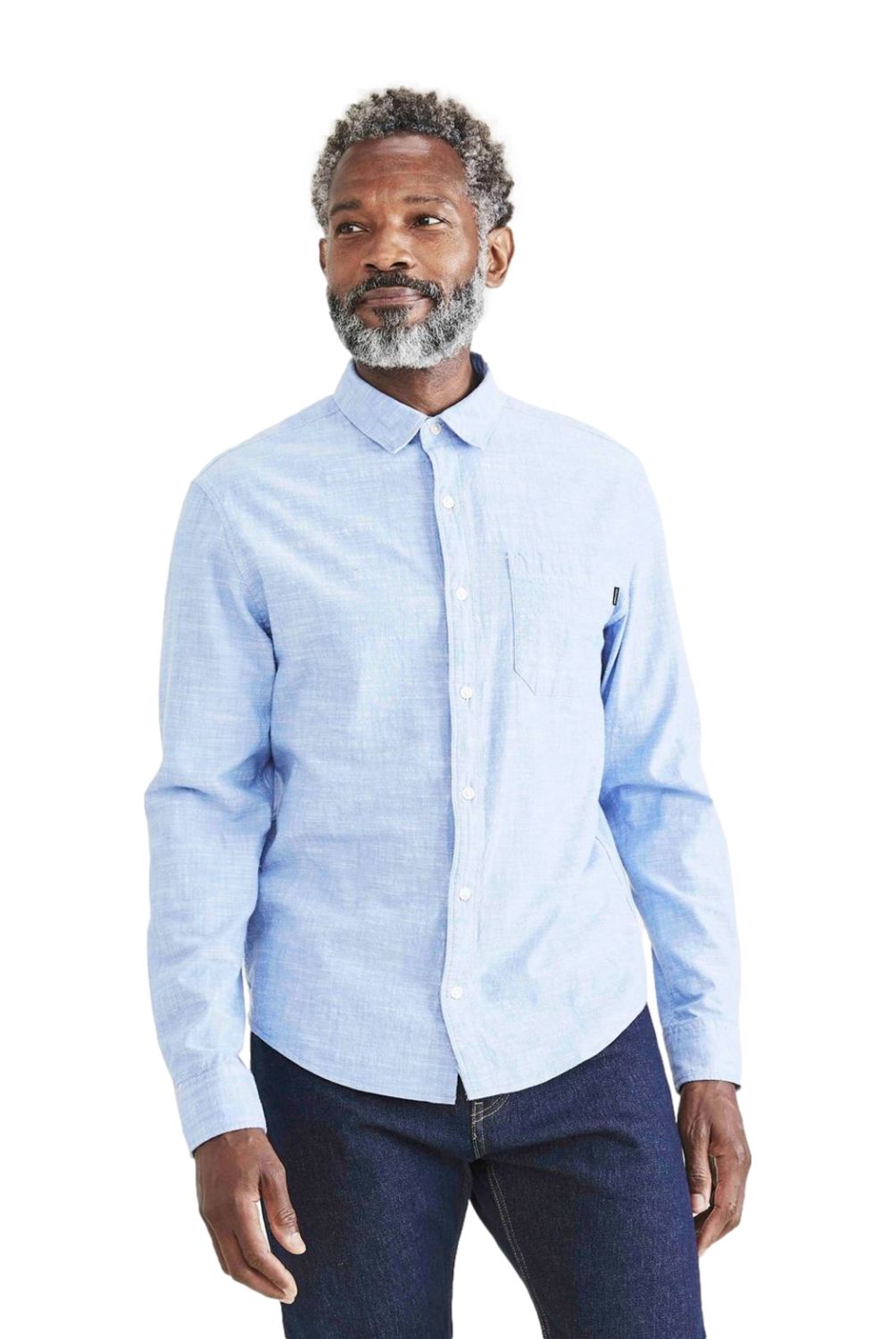 DOCKERS - Camisa Casual Manga Larga Algodón Easy Iron Hombre Dockers