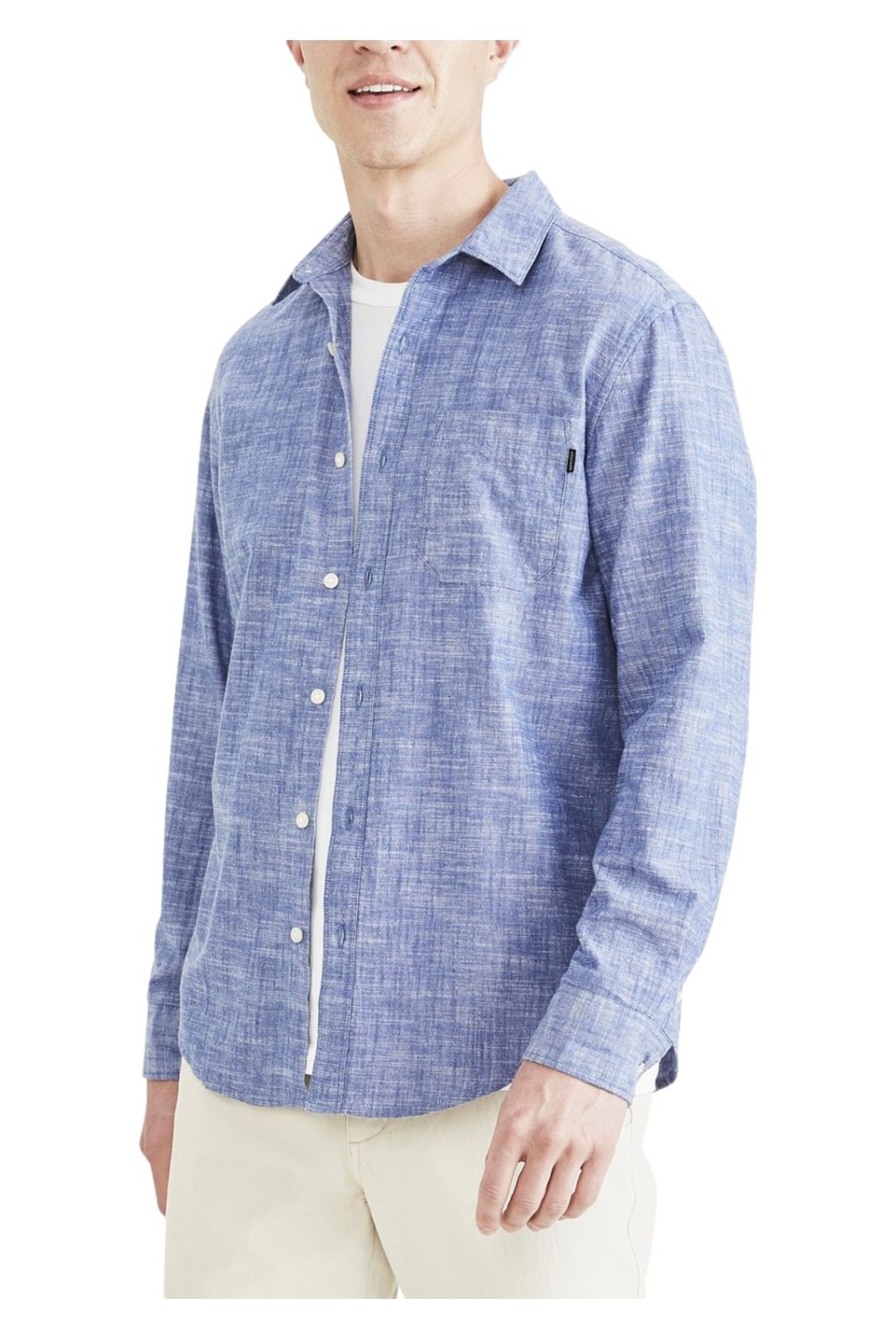 DOCKERS - Camisa Casual Manga Larga Algodón Easy Iron Hombre Dockers