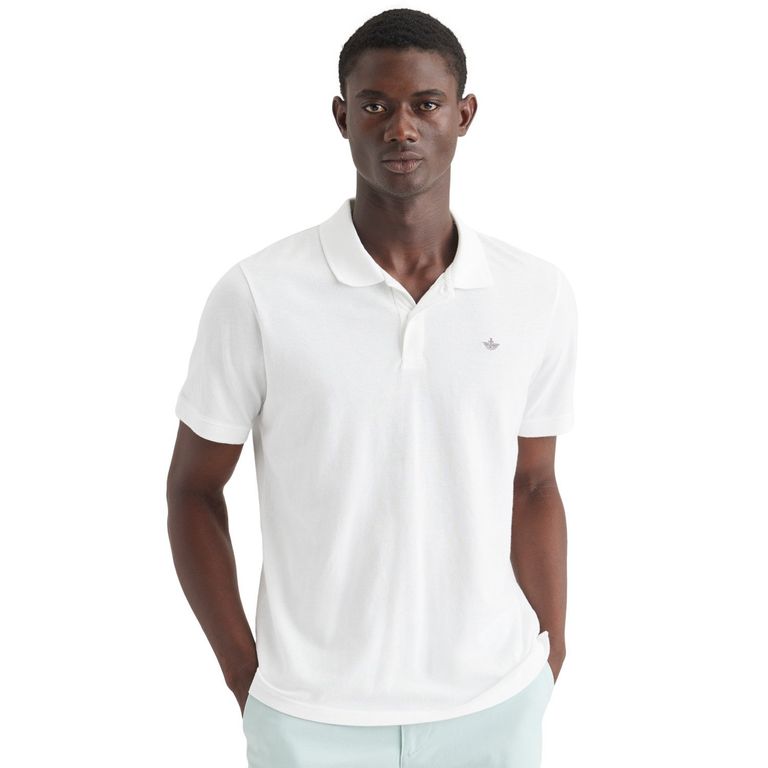 Polera Pique Manga Corta Algodón Hombre