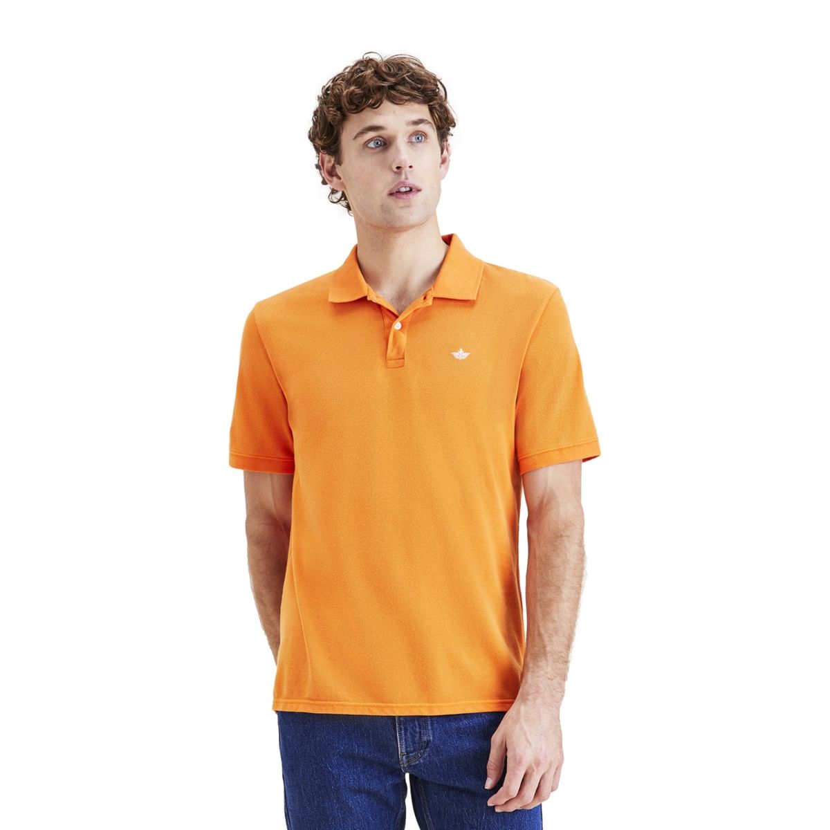 DOCKERS - Polera Con Cuello Pique Manga Corta Algodón Hombre Dockers