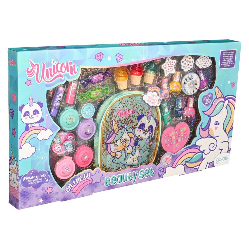 GELATTI - Set Maquillaje Mochila Unicornio Panda Gelatti