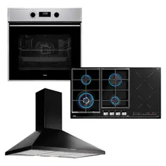 TEKA - Combo Horno 62 Litros Digital + Encimera + Campana