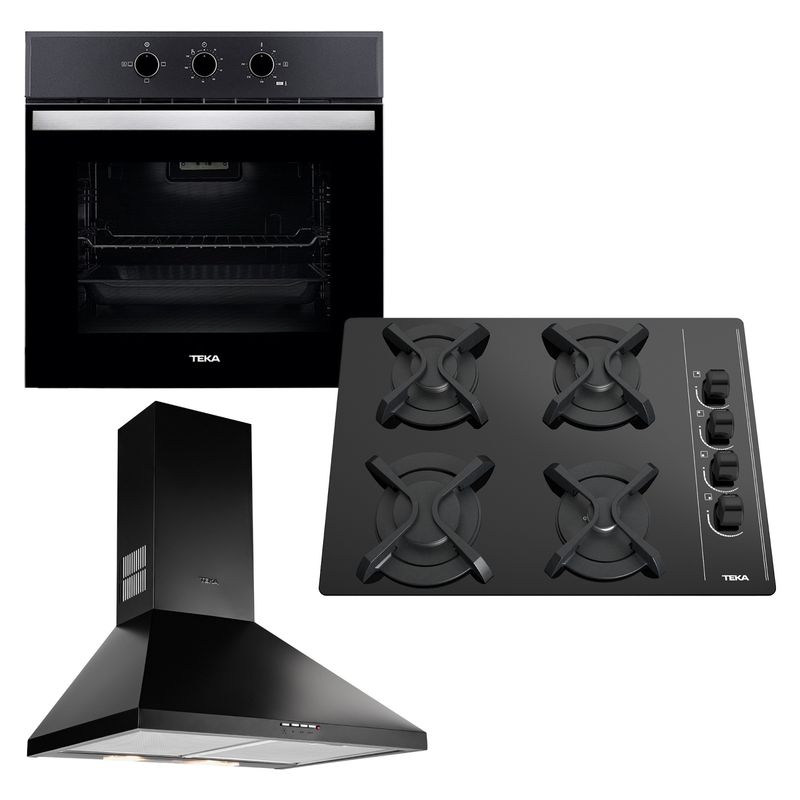 TEKA - Combo Horno 67  Litros Análogo + Encimera + Campana Teka